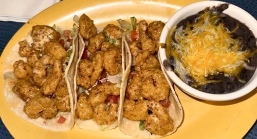Shrimp Tacos at Harbor View Cafe in Long Beach, Mississippi