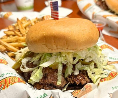 Double Cheeseburger at Tay's Burger Shack in North Kansas City, MO