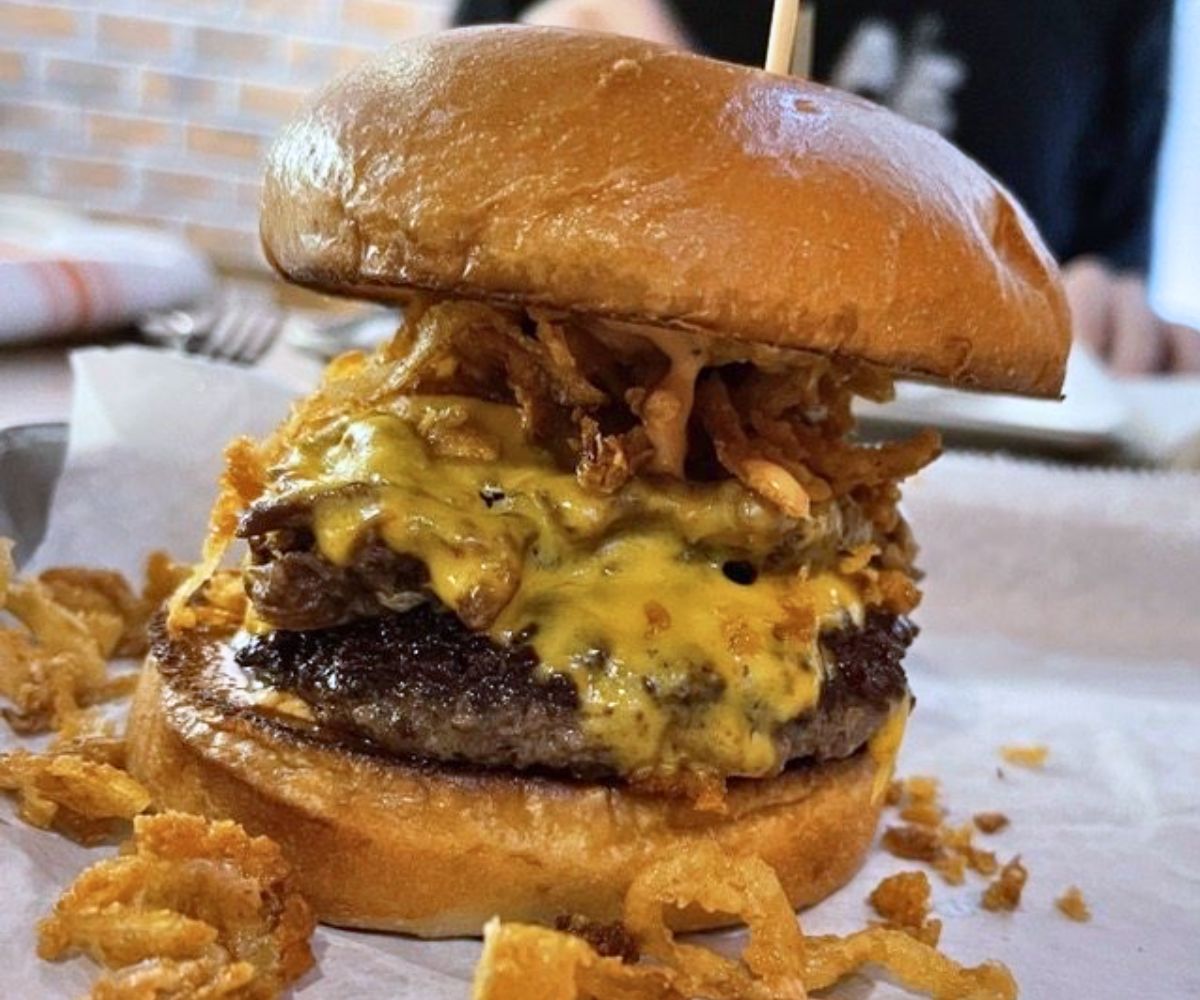 Nebraska Rancher Burger at Angus Burgers & Shakes in Kearney, NE
