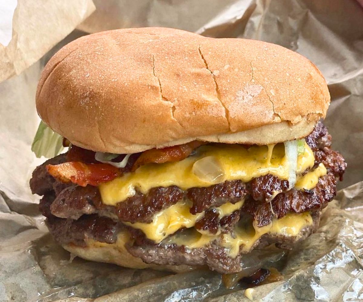 Triple Cheeseburger at Tay's Burger Shack in North Kansas City, MO
