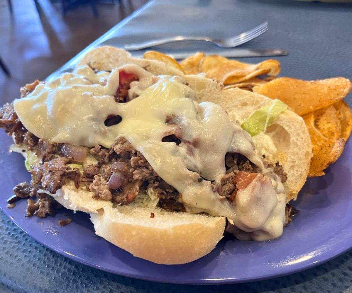 Long Beach Philly at Harbor View Cafe in Long Beach, MS