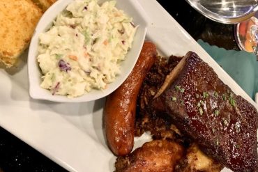 BVT BBQ Platter at Bridge View Tavern & Beer Garden in Sleepy Hollow, New York