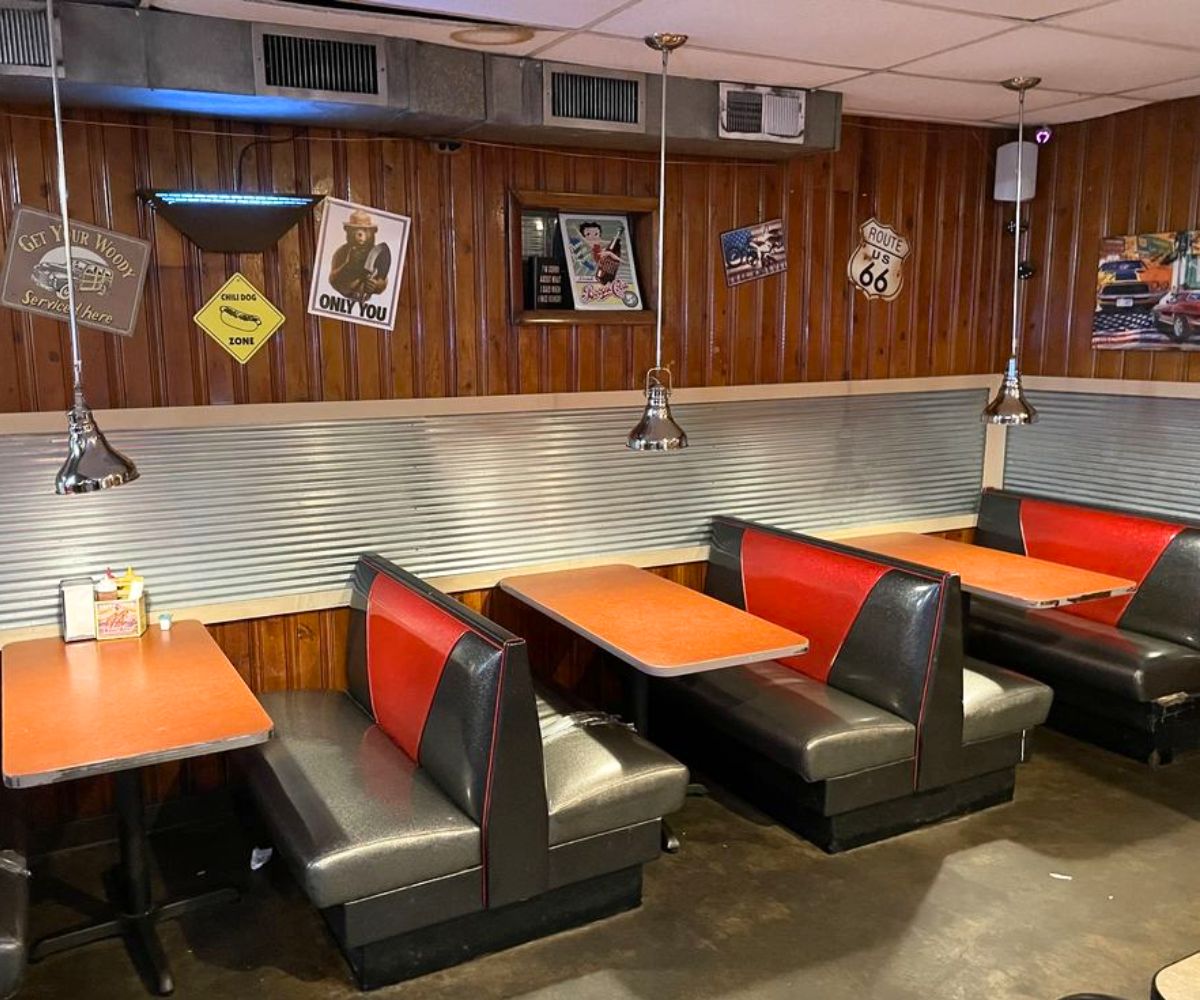 interior of Tay's Burger Shack in North Kansas City, Missouri