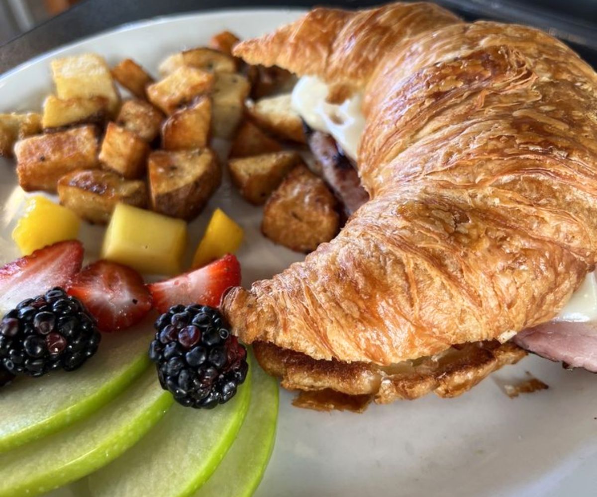 Breakfast Croissant Sandwich at Girasol Cafe & Bakery in Amarillo, TX