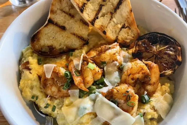 Cheesy Shrimp & Grits at Grit 2C in Caldwell, Idaho