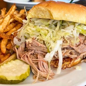 Pulled Pork Sandwich at Tin Kitchen in Weston, Missouri