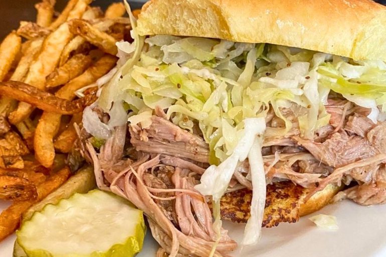 Pulled Pork Sandwich at Tin Kitchen in Weston, Missouri