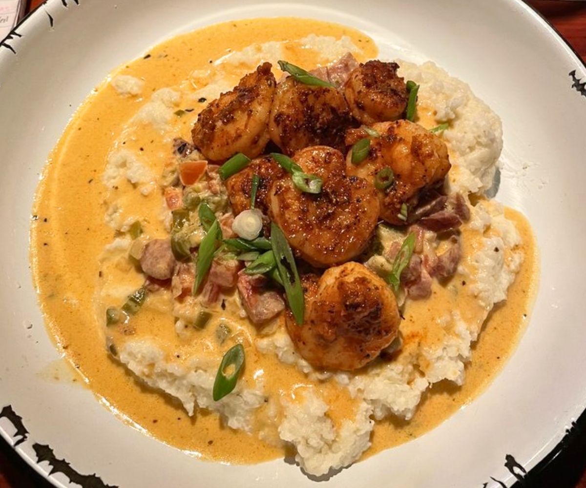 Shrimp & Grits at The Hound in Auburn, AL