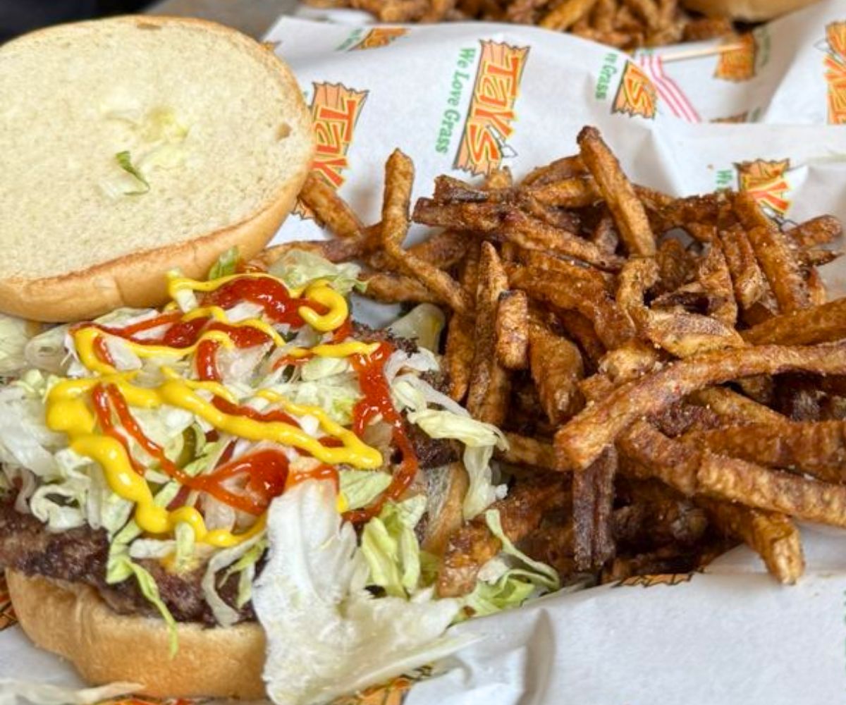 cheeseburger at Tay's Burger Shack in North Kansas City, Missouri