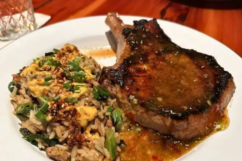 Berkshire Pork Chop at The Hound in Auburn, AL