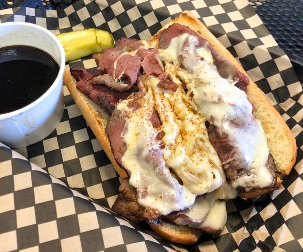 French Dip at The Meating Place Cafe in Hillsboro, Oregon
