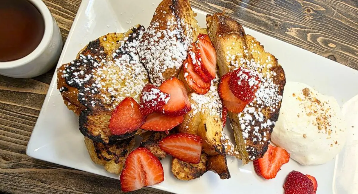 French Toast Almondine at Lily and Liam Bistro in Rio Rancho, New Mexico