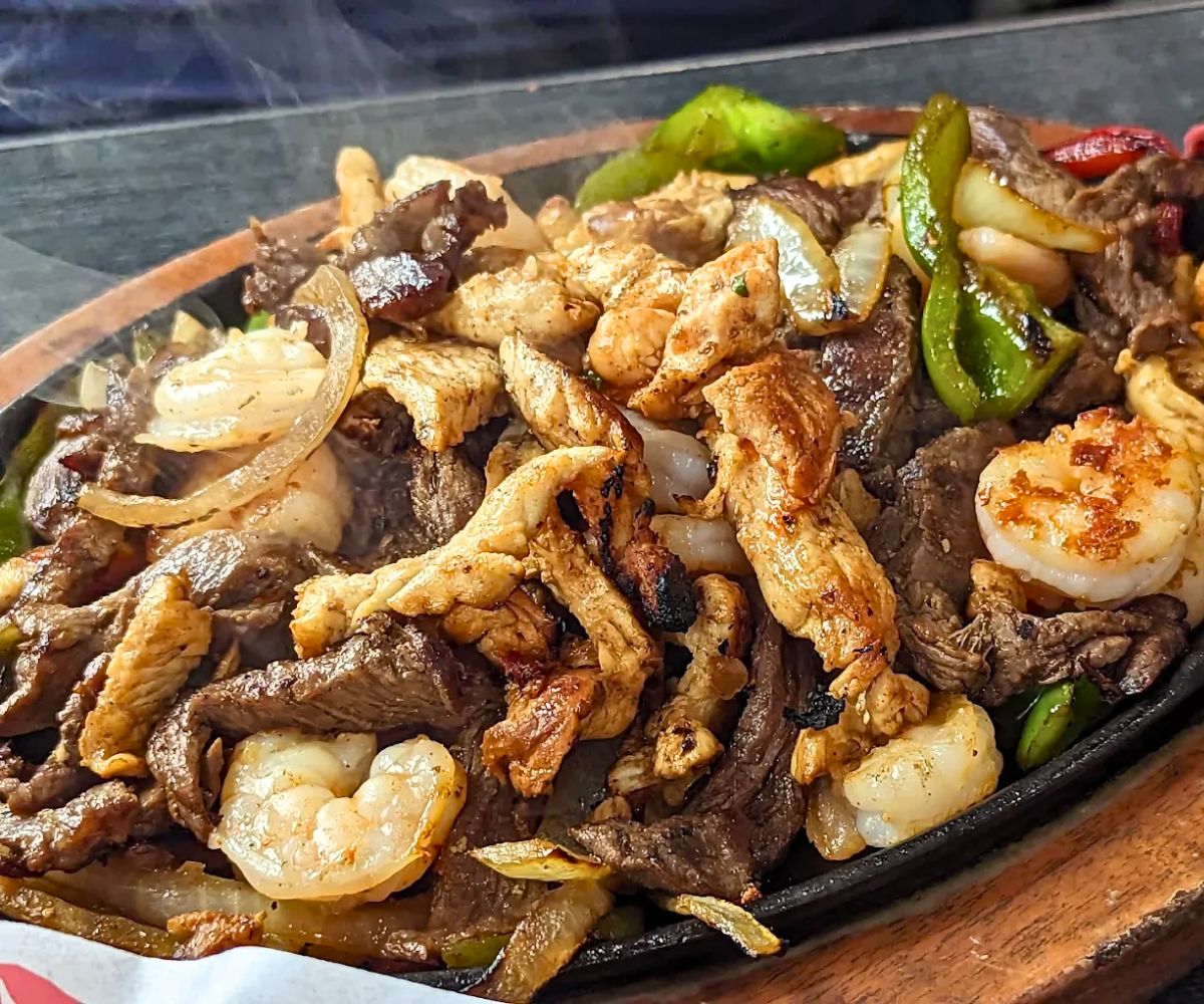Mixed Fajitas at Guadalajara Mexican Restaurant in Westminster, Colorado