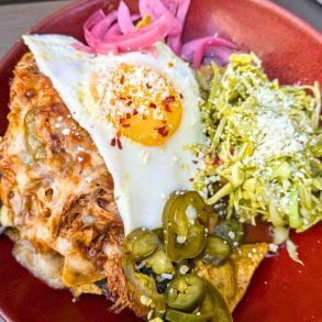 Chilaquiles at Marigold Kitchen in Madison, WI