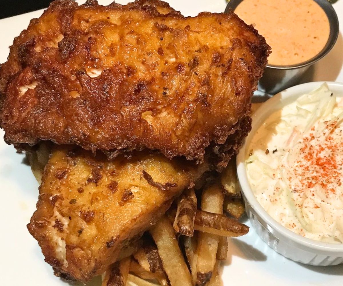 Fish and Chips at The Knickerbocker Tavern in Altoona, Pennsylvania