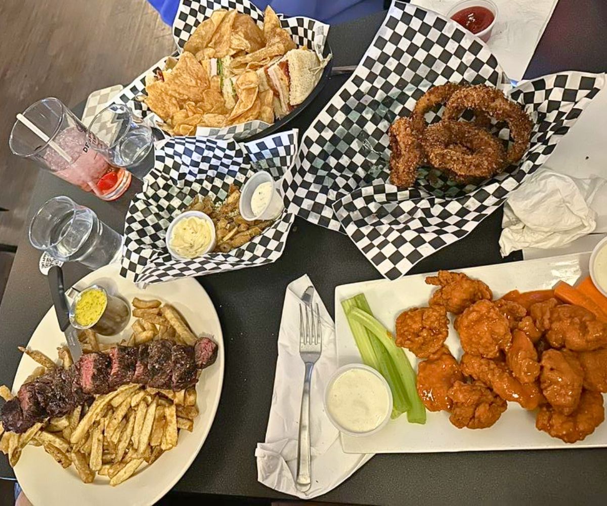 various dishes at The Knickerbocker Tavern in Altoona, Pennsylvania
