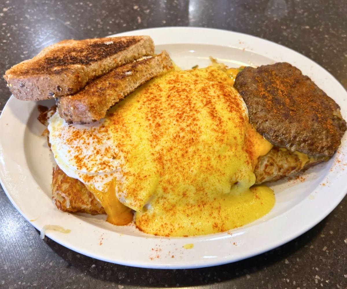 Cajun Breakfast at The Woodbury Cafe in Woodbury, Minnesota