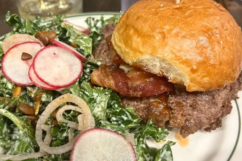 B&B Burger at Grind Burger Kitchen in Louisville, Kentucky