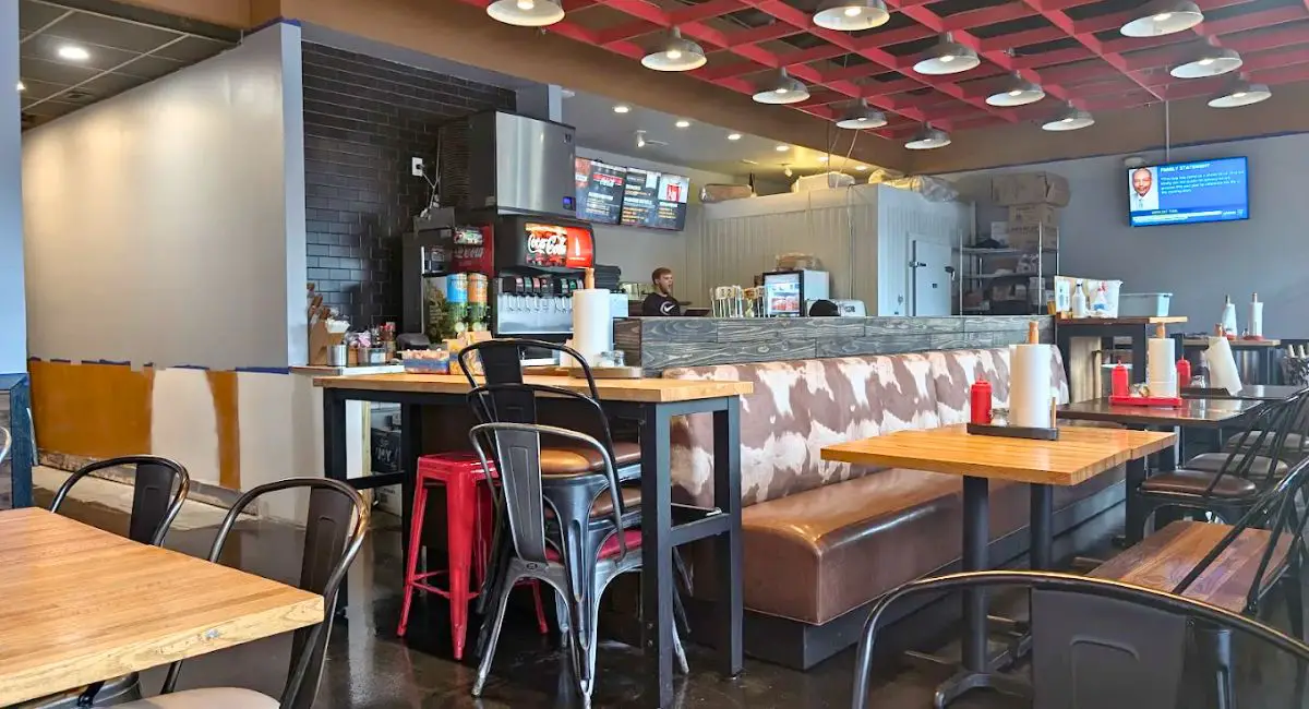 interior of Bang Bang Burgers in Charlotte, NC