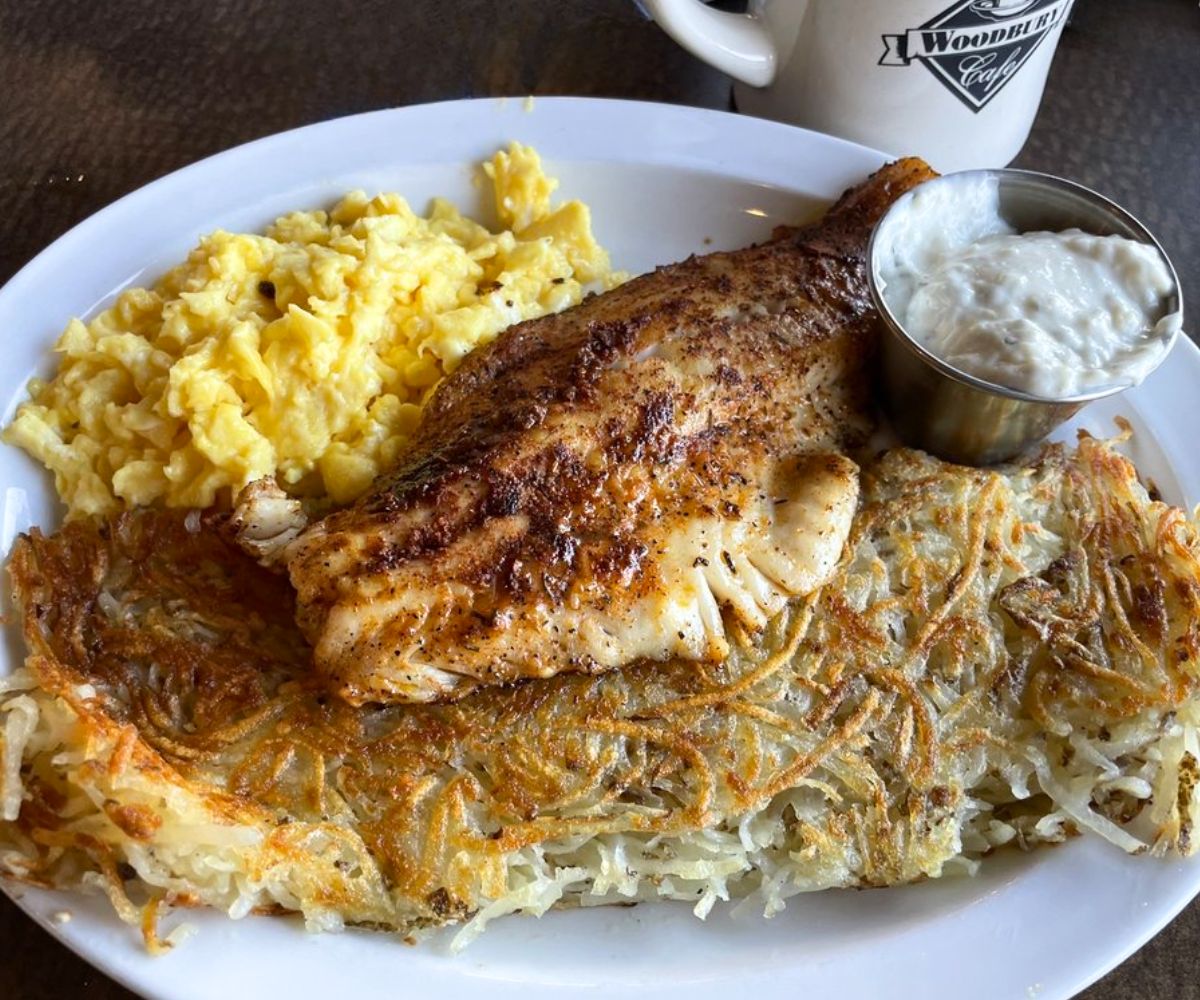 Walleye Breakfast at The Woodbury Cafe in Woodbury, Minnesota