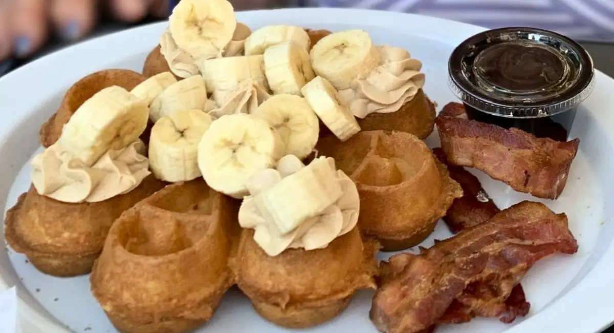 Elvis Waffles at One World in Peoria, IL