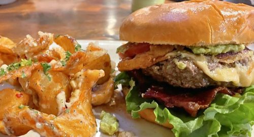 Cross the Border Burger at Scooter's Chillin'-N-Grillin' in Twin Falls, ID