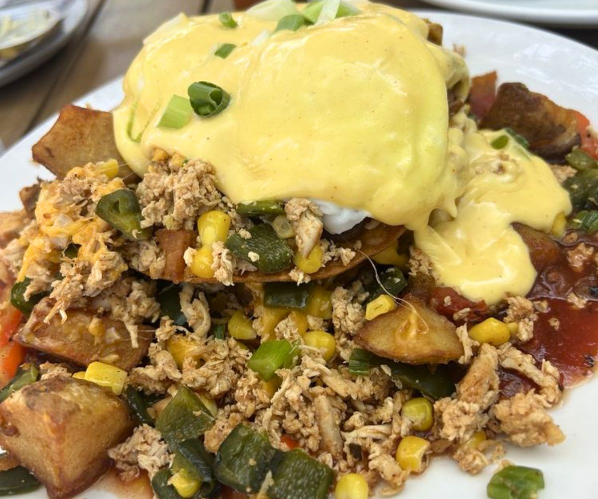 Baja Chicken Stack at McKay Cottage Restaurant in Bend, OR