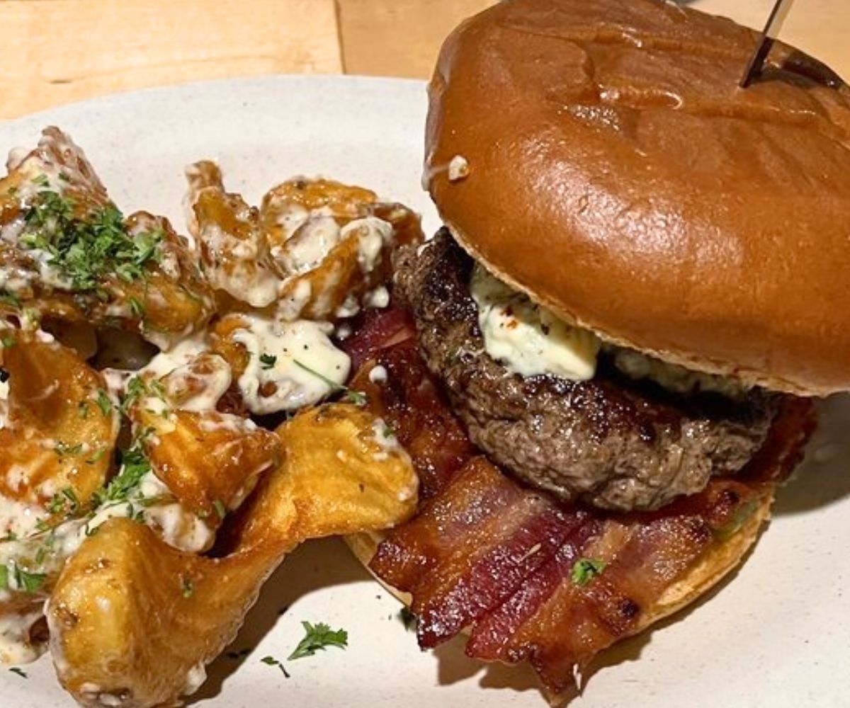 Black and Blue Burger at Scooter's Chillin'-N-Grillin' in Twin Falls, ID