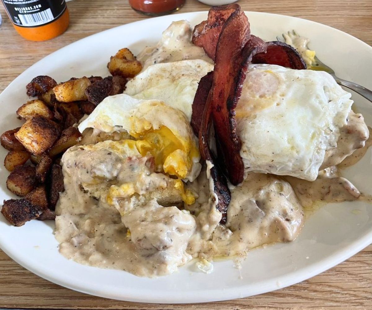 Biscuits and Gravy at Golden Harvest in Lansing, Michigan