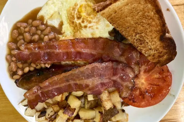 British Breakfast at Cafe Elena in Columbus, OH