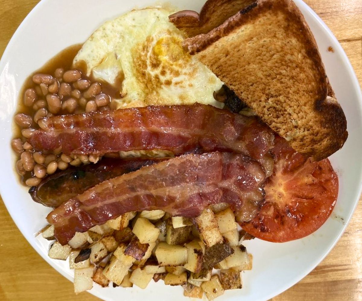 British Breakfast at Cafe Elena in Columbus, OH