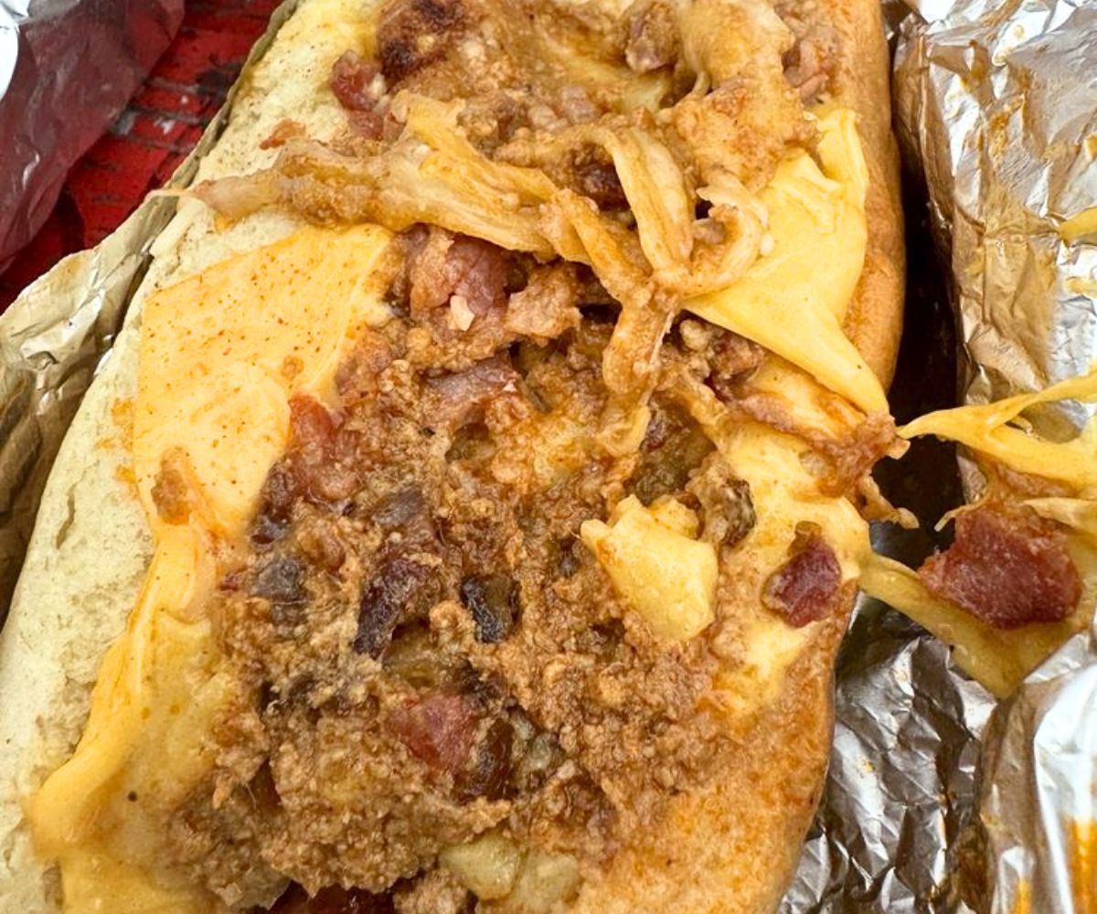 Ala Cheesy Beefy Weenie at Hillbilly Hot Dogs in Lesage, WV