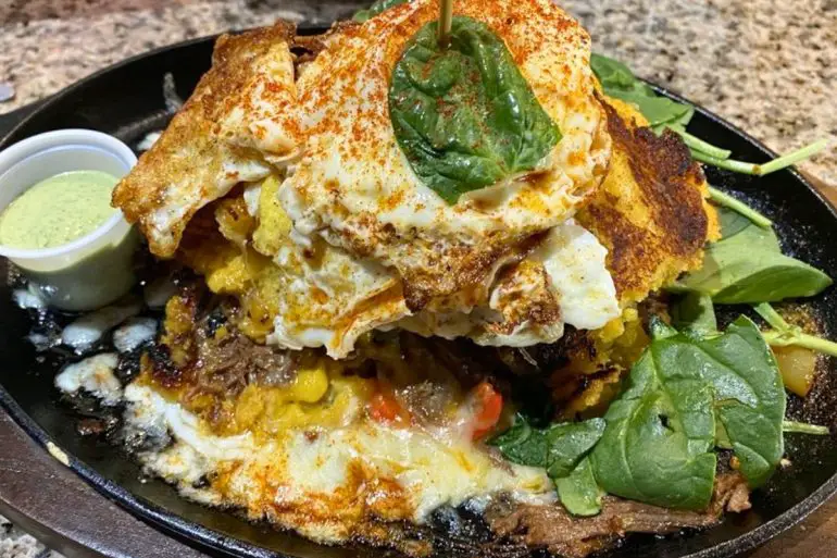 Cachapa at D' Road Cafe in Montgomery, Alabama