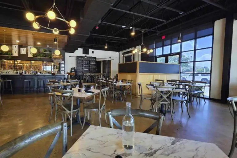 inside Di Campli’s Italian Ristorante in Waco Texas