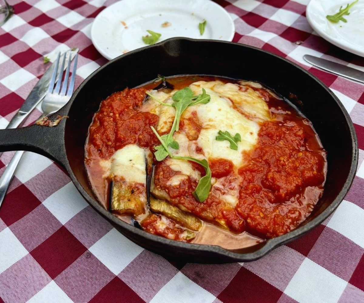 pasta skillet at Pia Trattoria in Gulfport, Fl