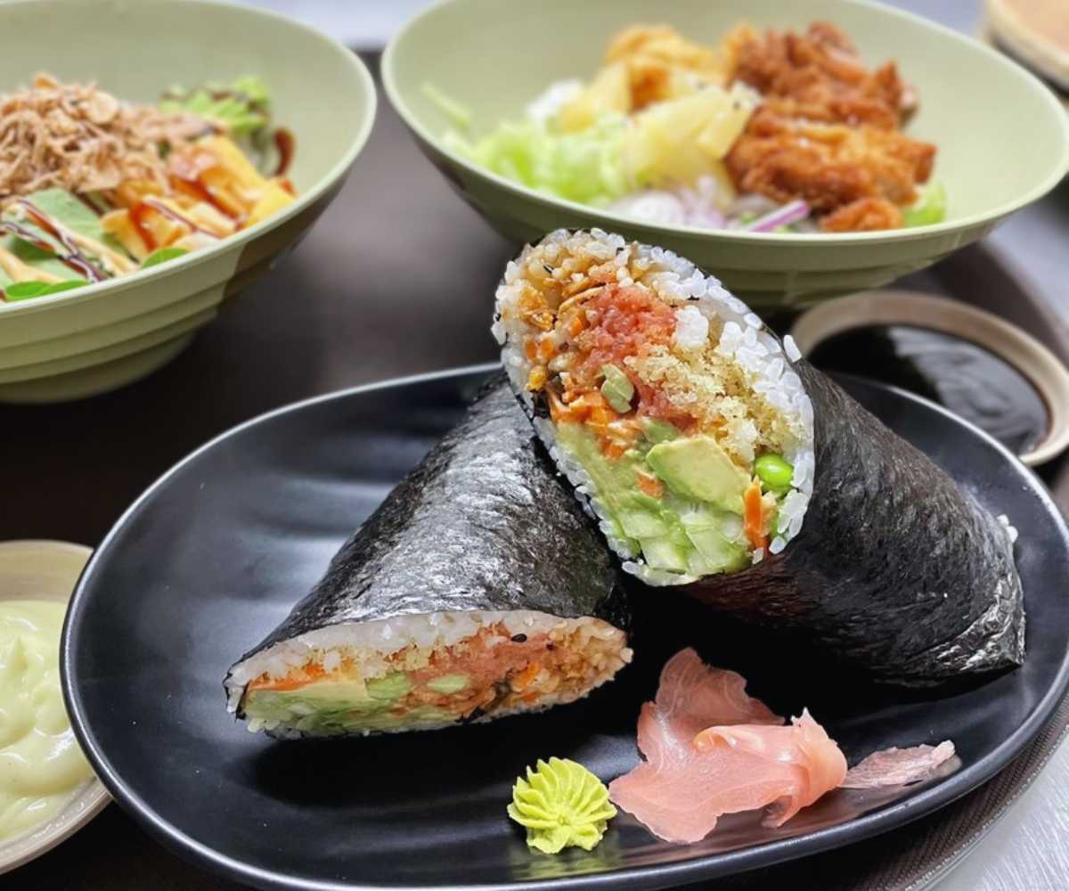 sushi burrito at eddy's snack bar in davenport, Iowa