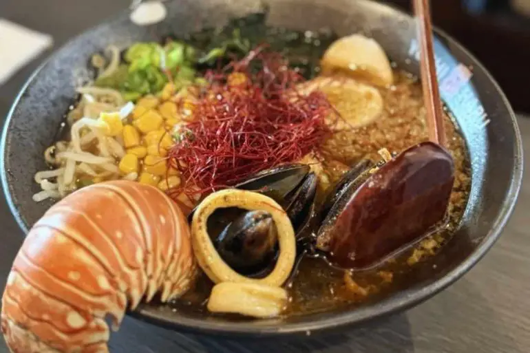 seafood ramen at yoshiharu ramen in menifee california