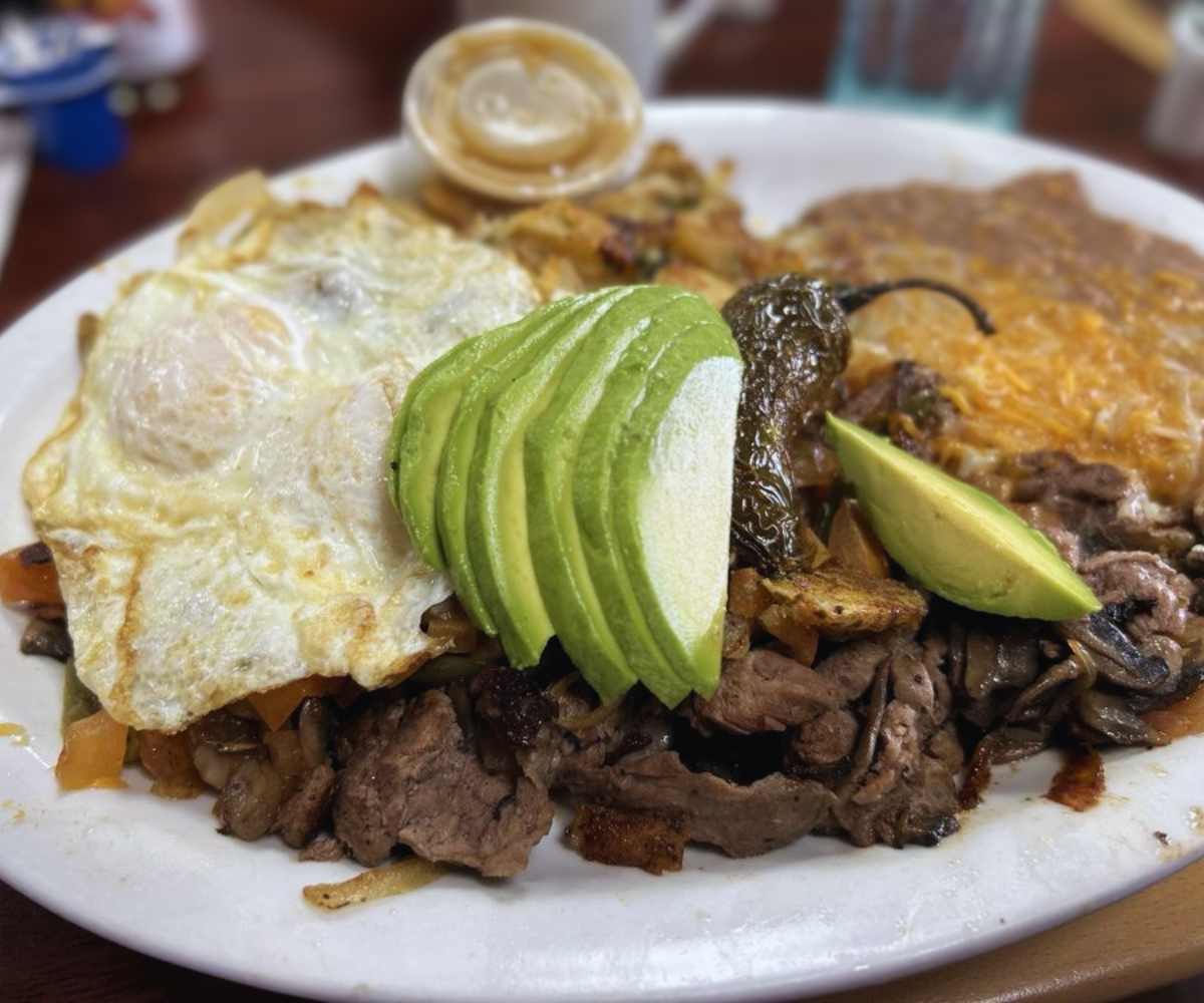 breakfast at rodeo cafe in Rialto, CA