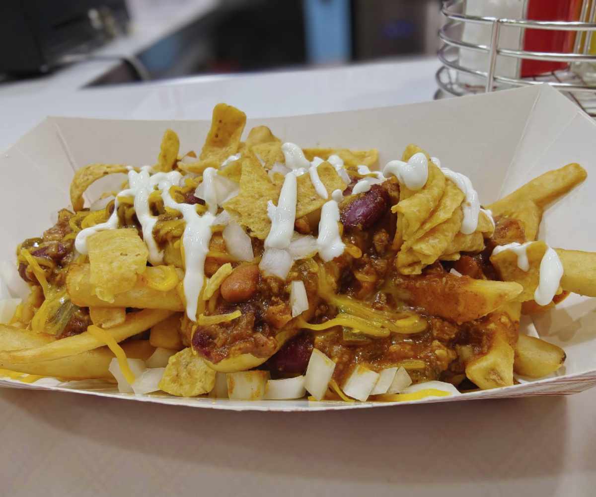 chili cheese fries at Patty's Diner in burlingame CA