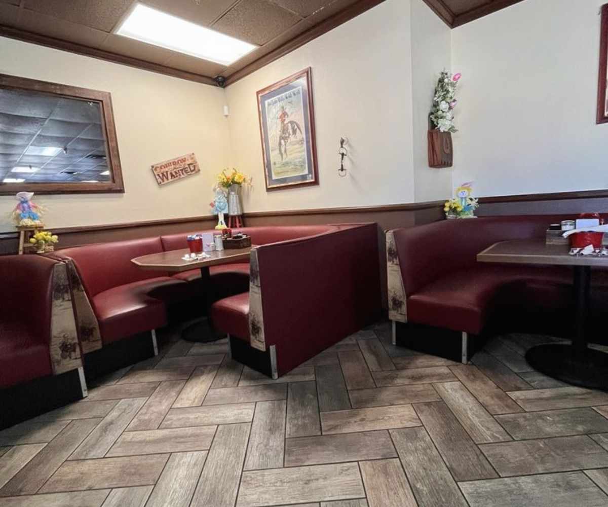 inside rodeo cafe in rialto