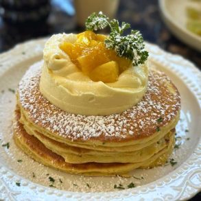 mango pancake at whisper in san mateo ca