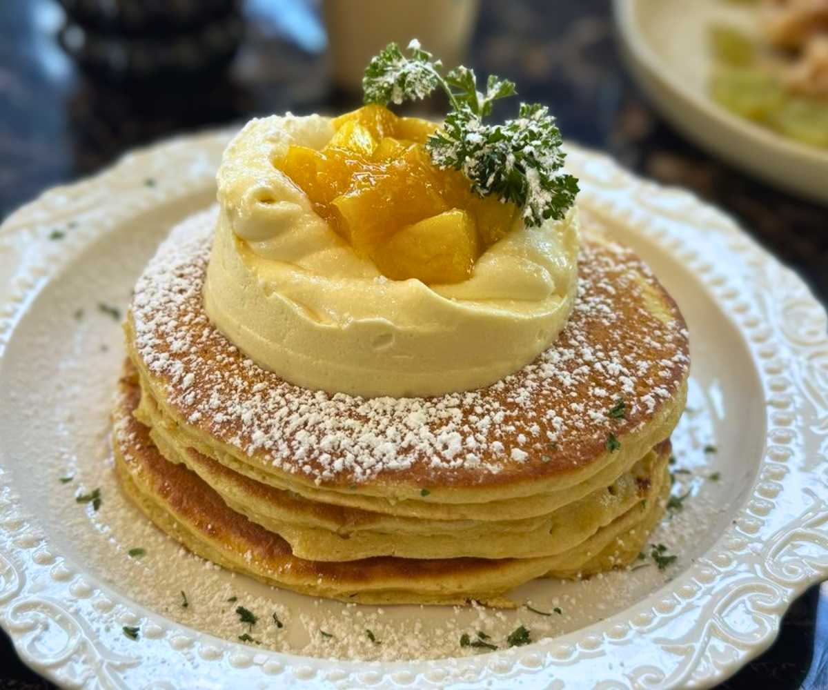 mango pancake at whisper in san mateo ca