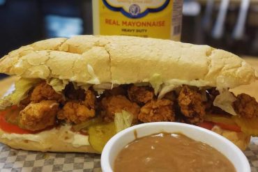 po boy at little latitudes cajun street food