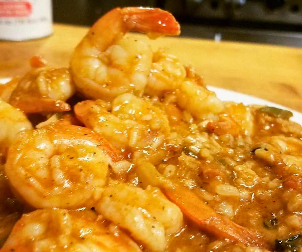 shrimp at little latitudes cajun street food in fort collins Colorado