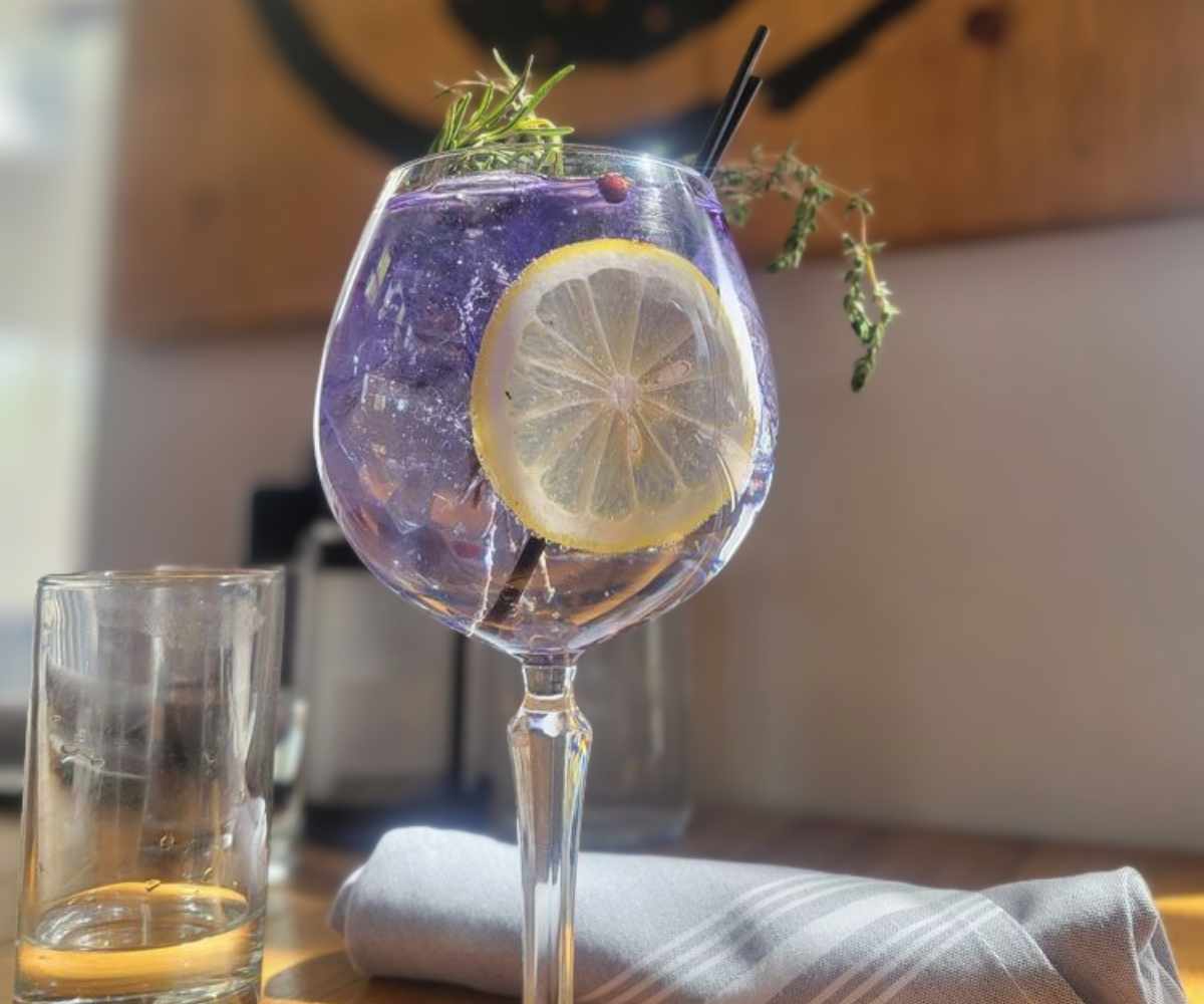 lavendar cocktail at Cook & Craft in Scottsdale AZ