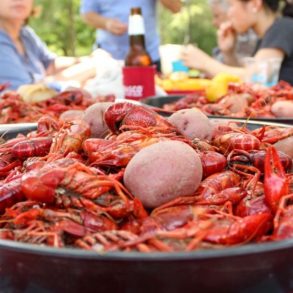 Food at T Leblanc's Creole Kitchen located in Slidell, LA.