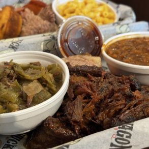 Food at ChuckWagon BBQ located in Madison, AL.