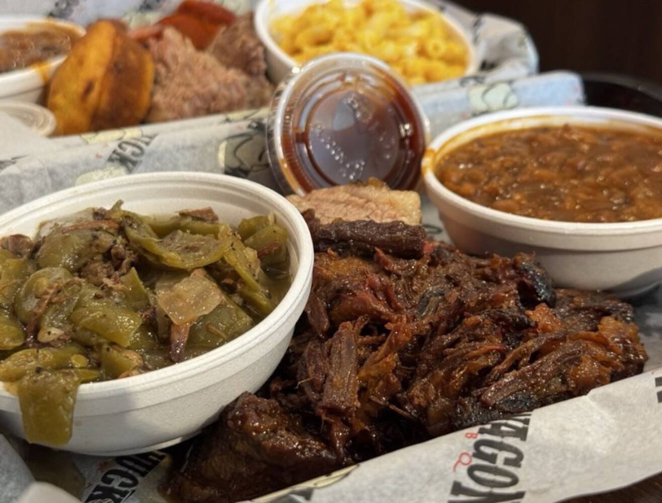 Food at ChuckWagon BBQ located in Madison, AL. 