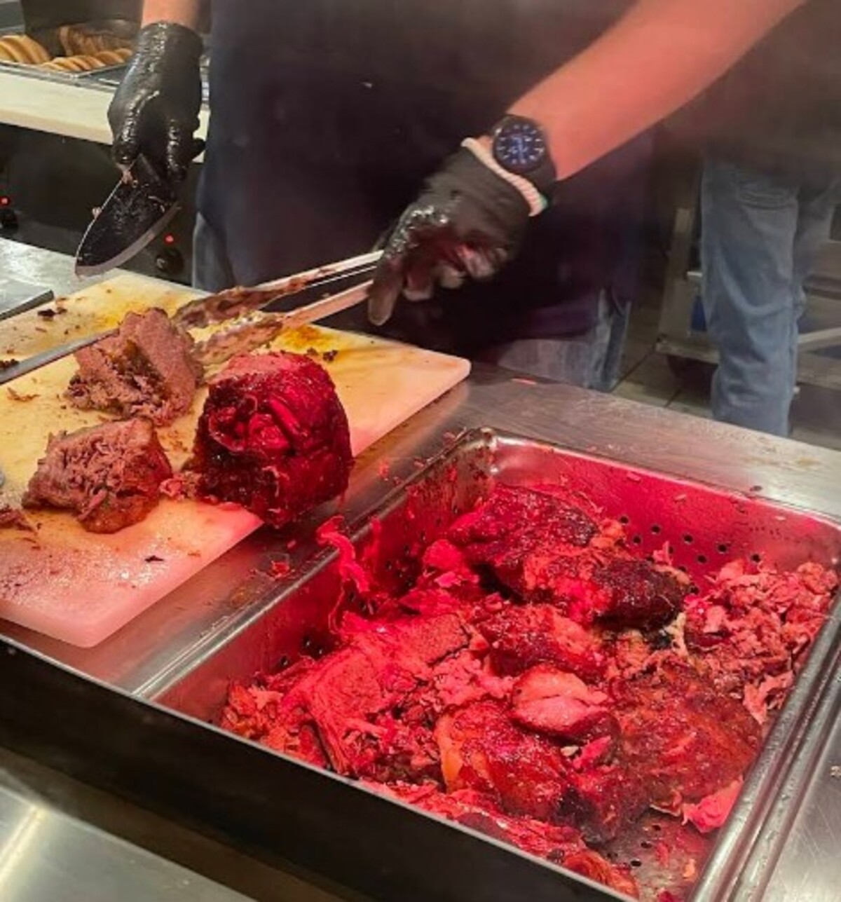 Food at ChuckWagon BBQ located in Madison, AL. 