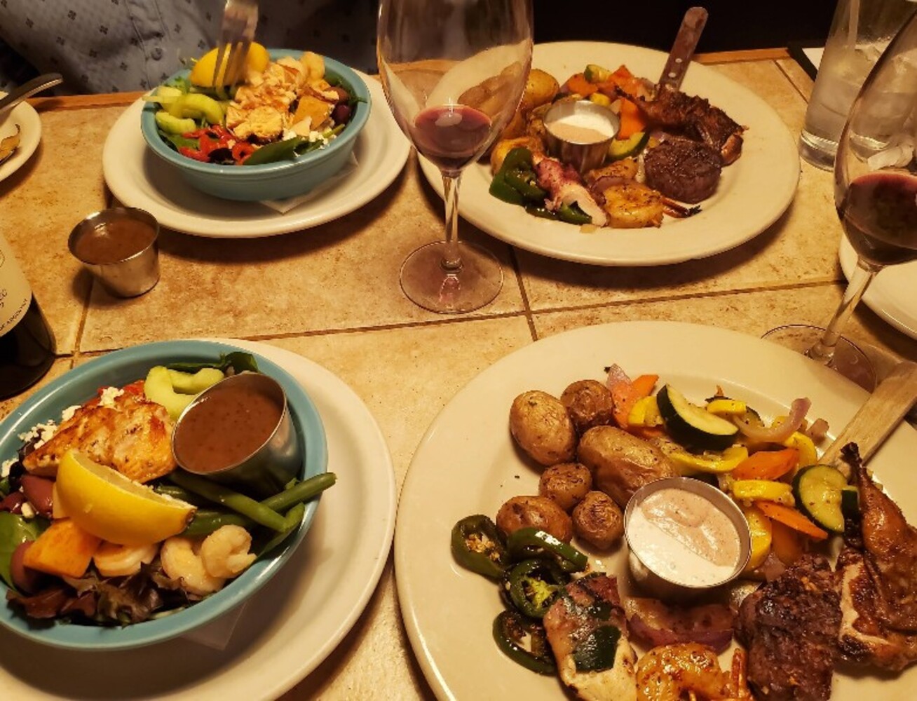 Food at Huisache Grill located in New Braunfels, TX.